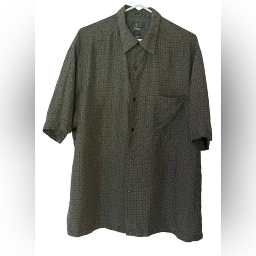 Crazy Horse by Liz Claiborne silk short sleeve shirt, XL